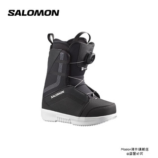 萨洛蒙（Salomon）运动儿童单板雪鞋雪地装备防护雪具PROJECT BOA 黑色 20.5