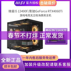 MSI 微星 I5 13490F/RTX4060Ti 8G海景房光追电竞游戏台式DIY电脑主机