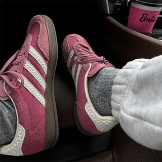 阿迪达斯 （adidas）GAZELLE INDOOR 粉色草莓熊德训复古百搭轻便休闲运动板鞋T头鞋 IF1809粉色 37
