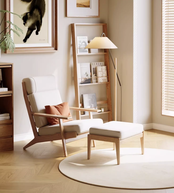 TIANTAN 天坛家具 实木回归首发系列-启原 布艺单人沙发椅