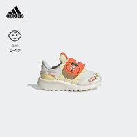 adidas RUN 70s休闲魔术贴运动鞋女婴童新年款阿迪达斯轻运动 白色/黄色/橙色 23(130mm)