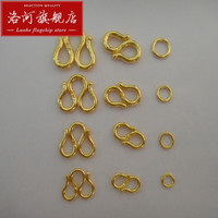 洛河 黄金项链扣手链扣 S扣M扣999足金M钩头足金W钩头黄金O圈配件 0.06小号O圈【单只】