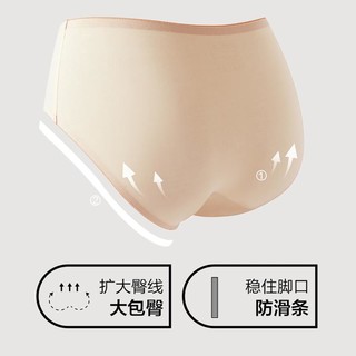 【爆款】撞色无痕3A抑菌100%棉底裆三角中腰女士内裤衩