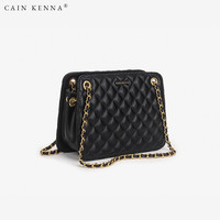 Cain Kenna 女包菱格链条包单肩包斜挎包小香风包包女友CK1-215905 黑色