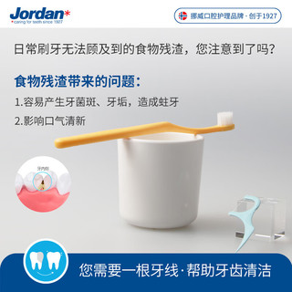 Jordan挪威 成人三合一牙线棒 清洁牙齿牙缝强韧耐用不伤牙龈 三合一牙线棒(36个)