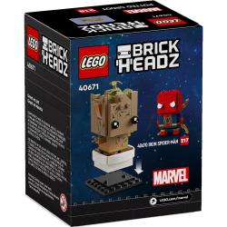 乐高拼插积木_LEGO 乐高 超级英雄方头仔系列 40671 盆栽格鲁特多少钱-什么值得买