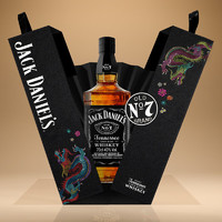 杰克丹尼 Jack Daniels）龙年限定 黑标 威士忌 700ml*1瓶