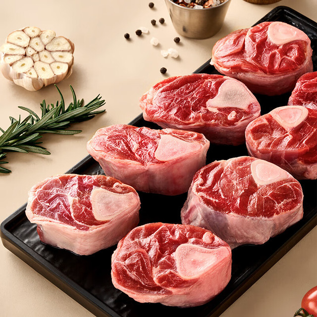 今日必买：1号会员店 宁夏盐池滩羊 带骨羔羊腱子块2斤 180天乳羔羊 羊肉生鲜 羊小腿块