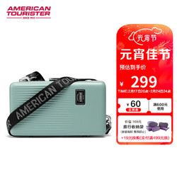 AMERICAN TOURISTER 美旅 硬盒相机包迪士尼包ins风女箱形斜挎包可爱迷你潮包硬质锁扣包TY2 绿色