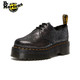 Dr.Martens 马丁（DR.MARTENS）1461 Quad FL DM 厚底女款3孔马丁单鞋 黑