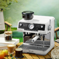 MAXIM'S马克西姆新马赛经典B1咖啡机意式半自动家用奶泡机研磨一体机小型