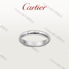 卡地亚（Cartier ）C系列戒指 玫瑰金铂金 窄版结婚对戒 单枚 C系列戒指 玫瑰金铂金 铂金 48