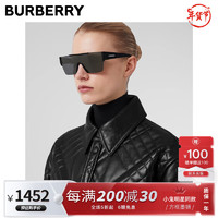 BURBERRY巴宝莉太阳镜博柏利男女款墨镜镜框眼镜新年4291 3464/87 黑色镜框+黑色镜片