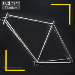 titotitanium钛途tito钛合金车架700c公路旅行内外走线gr9钛自行车架