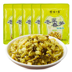 博鴻小菜 冬菜春筍160g*5大包裝咸菜下飯菜小菜榨菜筍絲筍丁餡料不辣外婆菜