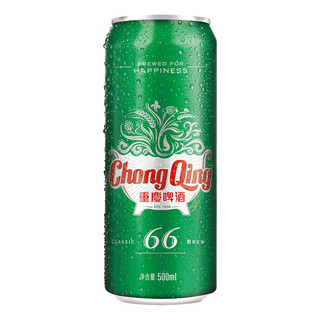 重庆啤酒（ChongQing）66系列500ml*12整箱罐装小麦拉格啤酒 口感顺滑清爽 66系列 500ml*12罐