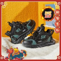 B.Duck 23年冬季新款儿童运动鞋加绒保暖男大童厚底老爹鞋