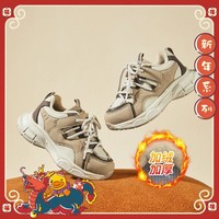 B.Duck 23年冬季新款儿童运动鞋厚底减震男女大童老爹鞋