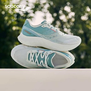 索康尼（SAUCONY）男鞋 24春浪潮2潮流休闲鞋子舒适减震运动鞋户外训练跑步鞋 浪潮2//米绿 41 码