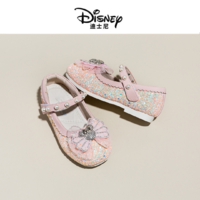 Disney 迪士尼 童鞋2023秋季新款女童公主鞋儿童女孩时尚软底皮鞋爱莎公主