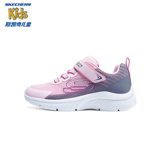 Skechers斯凯奇女童魔术贴运动鞋319012L 粉红色/灰色/PKGY 28码