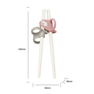 康贝 （Combi） 儿童筷子 宝宝餐具训练筷 3指环定位筷子PP2岁+右手用 松鼠 【右手】训练筷 松鼠