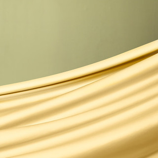 馨而乐（Bravo）富安娜纯棉四件套全棉60支长绒棉套件纯色被套床单床笠被罩 馨梦黄（床单款） 1.2米床三件套(被套152*210cm)