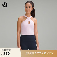 lululemon丨Align™ 女士前交叉锁孔款挂脖运动背心 LW1EMYS 甜粉色 8