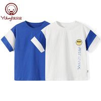 88VIP：Yobeyi 优贝宜 男童半袖T恤儿童短袖上衣童装中大童纯棉宝宝女童