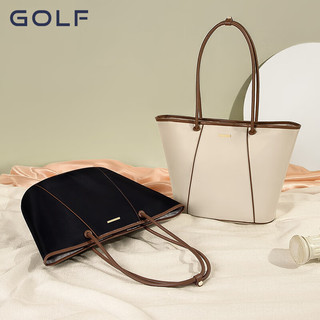 高尔夫（GOLF）时尚单肩包女士手提包潮流斜挎包女通勤休闲包包  款式5-优雅黑