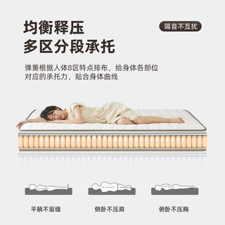 原始原素弹簧床垫北欧简约环保椰棕卧室双人床垫20cm床垫1.2*2.0