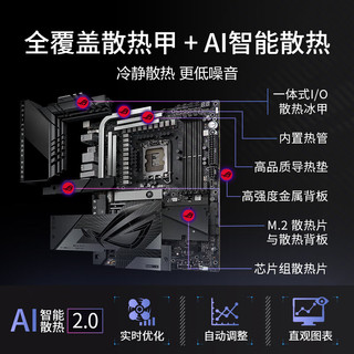 英特尔（Intel） 第14代 i9 14900KF 14900K搭华硕Z790主板CPU套装 华硕ROG  Z790 DARK HERO I9 14900K盒装