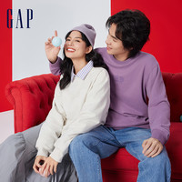 Gap 盖璞 男女装春季2024LOGO美式复古圆领卫衣简约休闲上衣454250