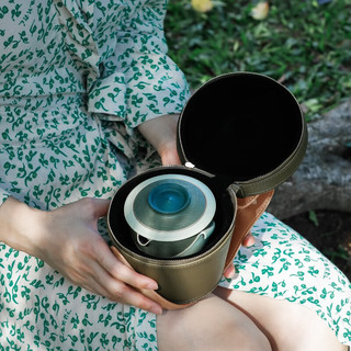 万仟堂（Edenus） 旅行茶具套装 快客杯 便携包 功夫茶具套装 清欢易泡壶 专享