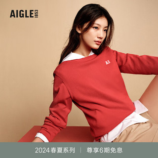 AIGLE【龙年】艾高针织衫2024年春夏户外时尚休闲上衣女 红色 AS973 XL(175/96A)