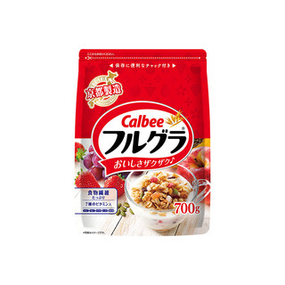 Calbee 卡乐比 水果麦片即食早餐冲饮谷物原味700g日本进口