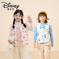 Disney 迪士尼 儿童棉马甲男女童冬季卡通印花保暖背心XME4SB341