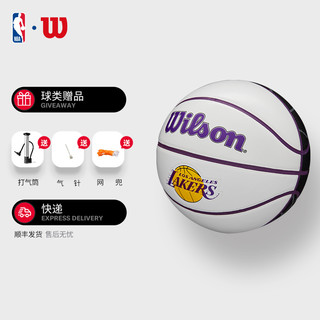 威尔胜（Wilson）NBA系列签名球洛杉矶湖人纪念收藏3号球帆布PU拼接迷你篮球 WTB3300IBLALCN