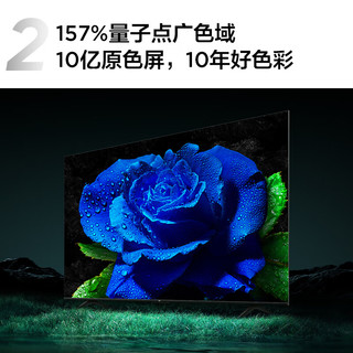 TCL 电视 75T8H 75英寸 百级分区 QLED量子点 超薄 2.1声道音响 120Hz 客厅液晶智能平板游戏电视机