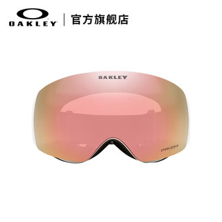 OAKLEY欧克利滑雪装备护目镜防雾FLIGHT DECK M码玫瑰金无框雪镜7064-E4