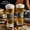 皇家雪兰莪手工制作权力的游戏授权联名酒杯 冰与火之歌啤酒杯对杯 冰与火对杯