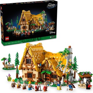 京东百亿补贴、PLUS会员：LEGO 乐高 迪士尼系列 43242 白雪公主和七个小矮人森林小屋