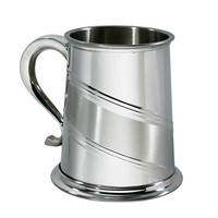 WENTWORTH英国 锡制啤酒杯 1品脱容量 父亲节 长辈商务