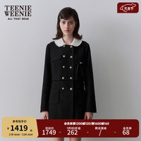 Teenie Weenie小熊简约外套女2024春季女外套 黑色 160/S