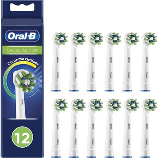 Oral-B 欧乐-B 欧乐B 多角度白色牙刷头12支装电动牙刷头替换头家庭装