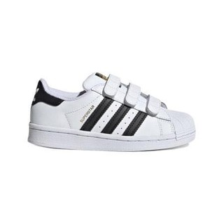 adidas ORIGINALS SUPERSTAR CF C 儿童休闲运动鞋 EF4838 白/一号黑/金 32码