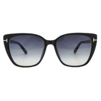 TOM FORD 女士太阳镜 FT0973-K 01B 60 猫眼灰色