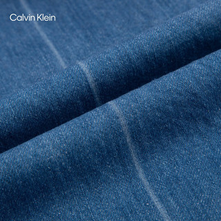 Calvin Klein【复刻90系列】Jeans24春夏男士亚麻直筒牛仔裤J325419 1A4-牛仔浅蓝 28