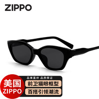 ZIPPO美国高清尼龙太阳镜摩登猫眼遮阳防晒板材户外旅行墨镜男女9068C1