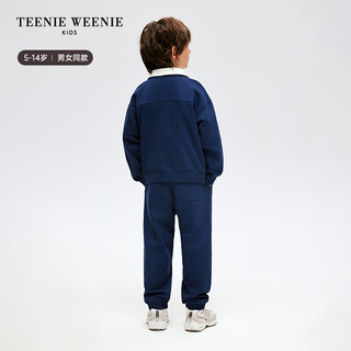 Teenie Weenie Kids小熊童装24春夏男女童立领卫衣卫裤套装 中灰色 160cm